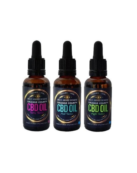 Orange County CBD 1500mg Flavoured Tincture Oil 30ml