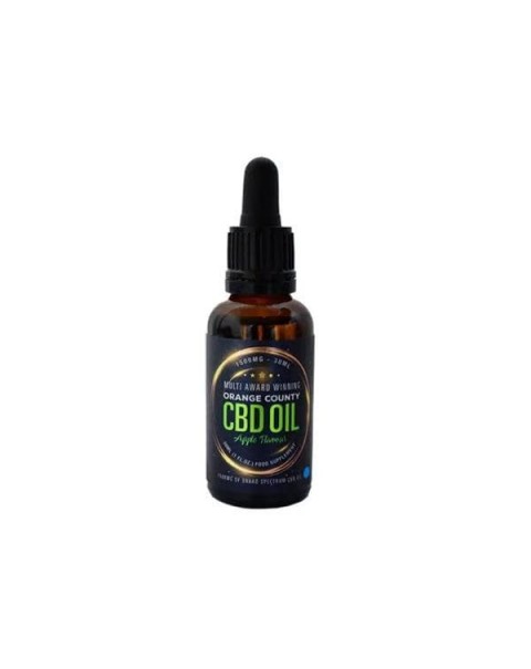 Orange County CBD 500mg Flavoured Tincture Oil 30ml