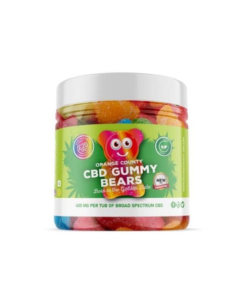 Orange County 400mg CBD Gummy Bears – Small Pack