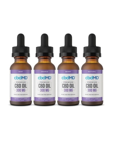 cbdMD 300MG CBD Flavoured Tincture Oil 30ml