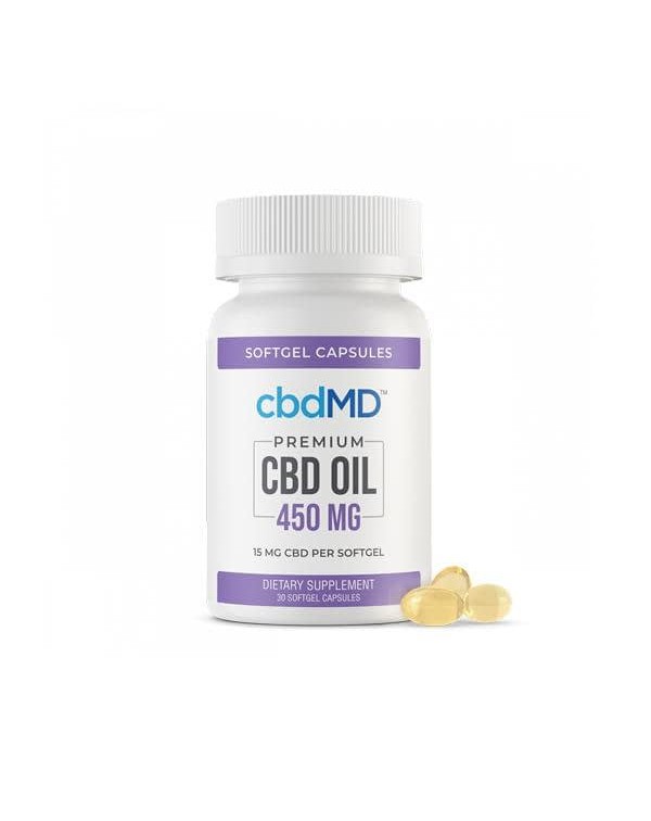 cbdMD 450mg CBD Softgels – 30 Softgels