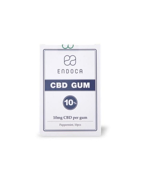 Endoca 100mg CBD Peppermint Chewing Gum – 10 Pcs