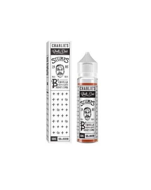 Charlie’s Chalk Dust Stumps Range 50ml Shortfill 0mg (70VG/30PG)