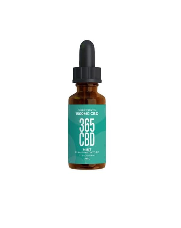 365CBD Flavoured Tincture Oil 1500mg CBD 30ml