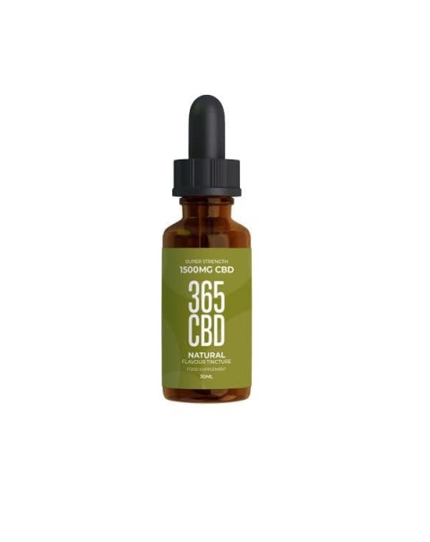 365CBD Flavoured Tincture Oil 1500mg CBD 30ml