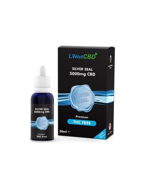 LVWell CBD Silver Seal 5000mg CBD 30ml Hemp Seed Oil