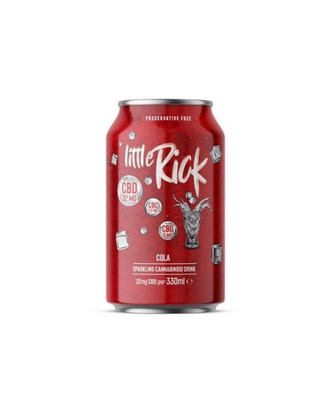 24 x Little Rick 32mg CBD (+CBG) Sparkling 330ml Cola