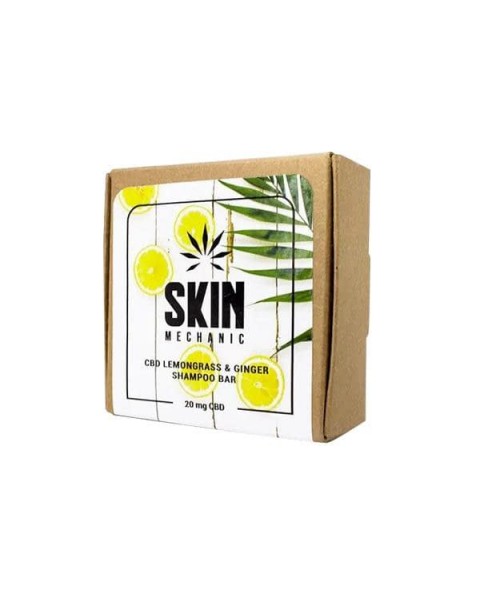 Skin Mechanic 20mg CBD Lemongrass & Ginger Shampoo Bar 100g