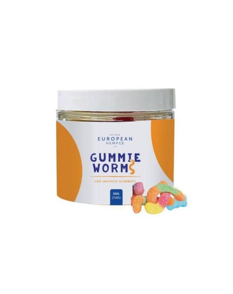 European Hemp Co 25mg CBD Gummy Worms – Small Pack