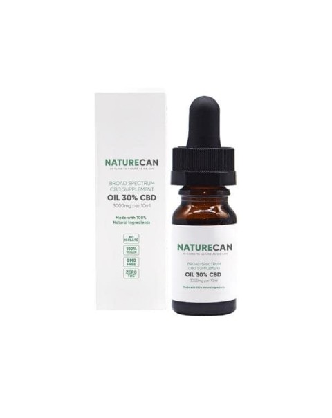 Naturecan 30% 3000mg CBD Broad Spectrum MCT Oil 10ml