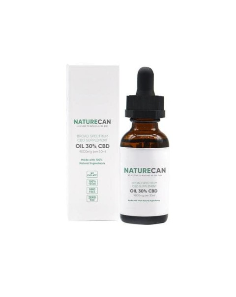 Naturecan 30% 9000mg CBD Broad Spectrum MCT Oil 30ml