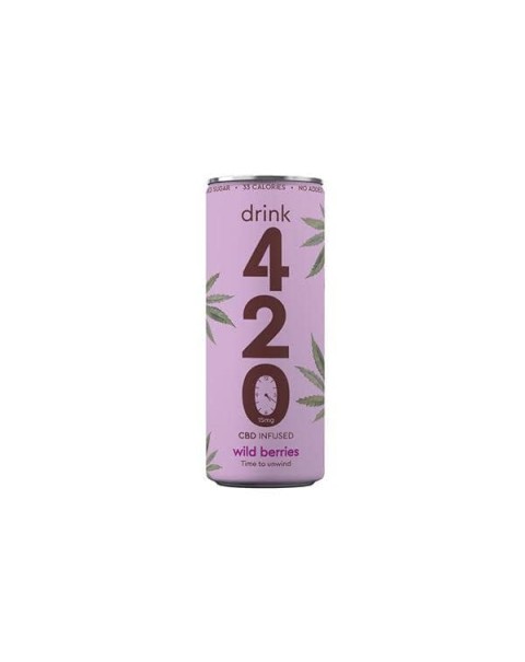 Drink 420 CBD 15mg Infused Sparkling Drink – Wildberry