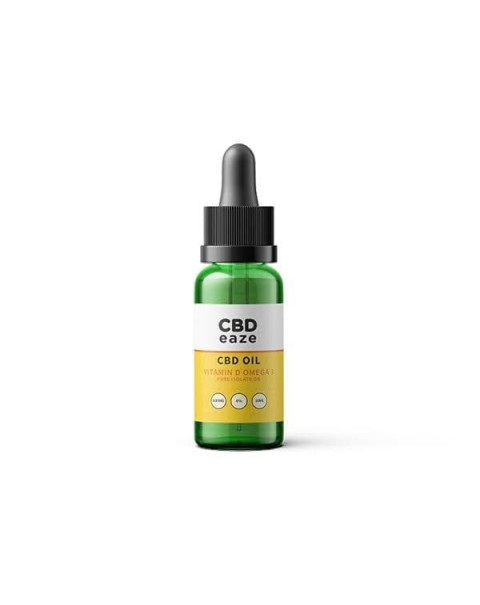 CBDeaze Vitmain D & Omega 3 Pure CBD Oil 600mg CBD 10ml