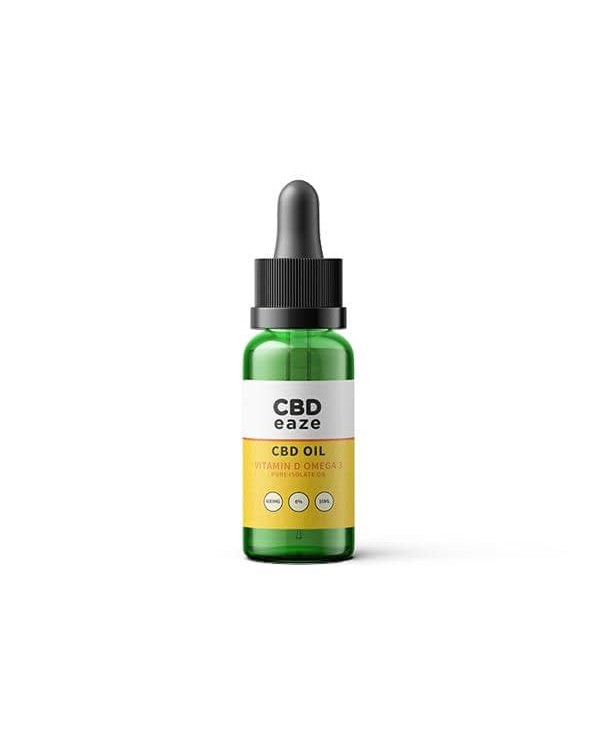 CBDeaze Vitmain D & Omega 3 Pure CBD Oil 600mg...