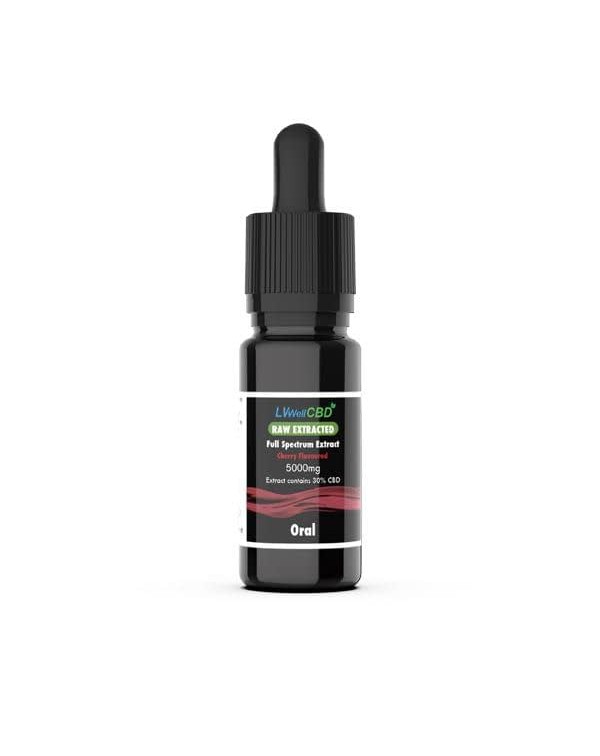 LVWell CBD 5000mg Raw Cherry Oral Drops – 10...