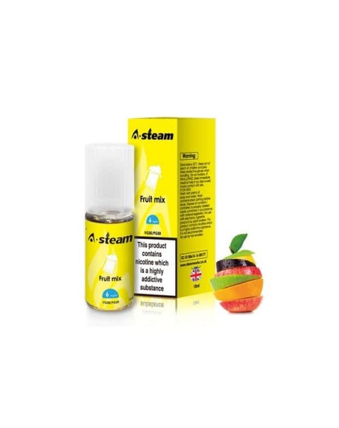 A-Steam Fruit Flavours 6MG 10ML (50VG/50PG)