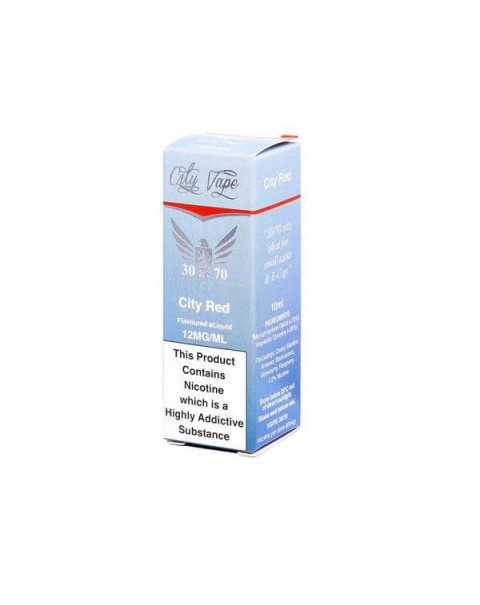 City Vape 18mg 10ml Flavoured E-liquid (30VG/70PG)