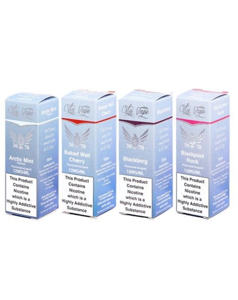 City Vape 12mg 10ml Flavoured E-liquid (30VG/70PG)