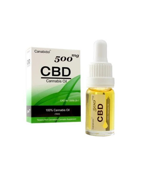 Canabidol 500mg CBD Cannabis Oil Drops 10ml