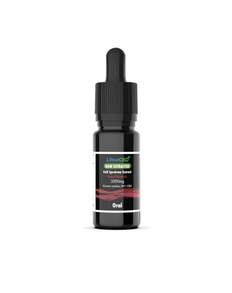 LVWell CBD 3000mg Raw Cherry Oral Drops – 10ml