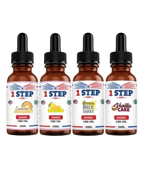 1 Step CBD 500mg CBD Flavoured Oil 30ml