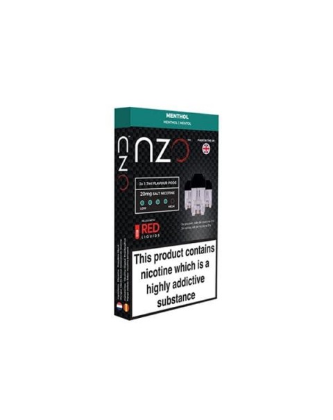 NZO 20mg Salt Cartridges with Red Liquids Nic Salt (50VG/50PG)