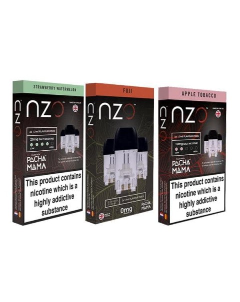 NZO 10mg Salt Cartridges with Pacha Mama Nic Salt (50VG/50PG)