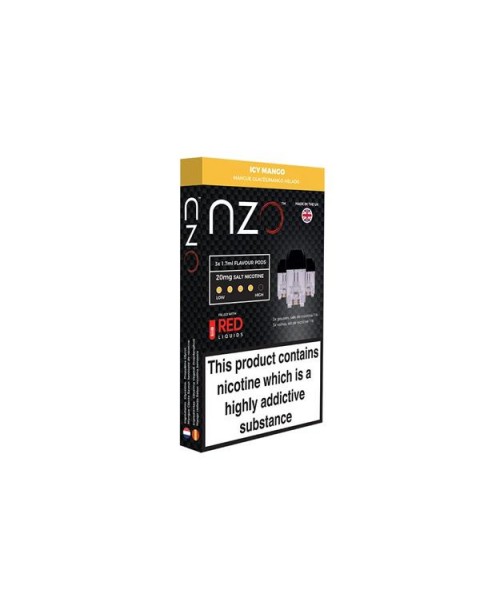 NZO 20mg Salt Cartridges with Red Liquids Nic Salt (50VG/50PG)