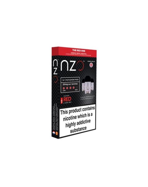 NZO 20mg Salt Cartridges with Red Liquids Nic Salt (50VG/50PG)