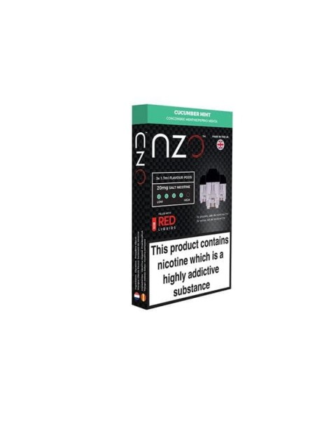 NZO 20mg Salt Cartridges with Red Liquids Nic Salt (50VG/50PG)