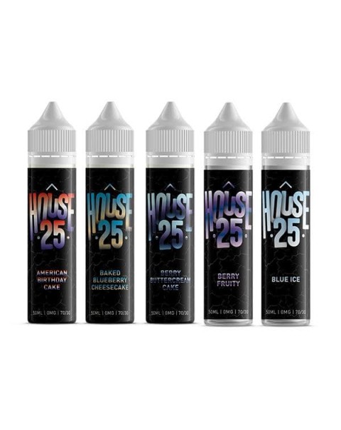 House 25 0mg 50ml Shortfill E-liquid (70VG/30PG)