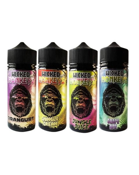 Wicked Monkeys 100ml Shortfill 0mg (70VG/30PG)