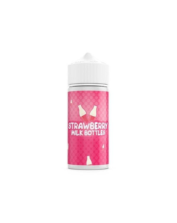 Strawberry Milk Bottles 100ml Shortfill 0mg (70VG-...