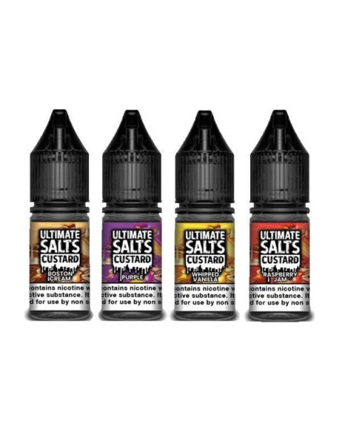 20MG Ultimate Puff Salts Custard 10ML Flavoured Nic Salts