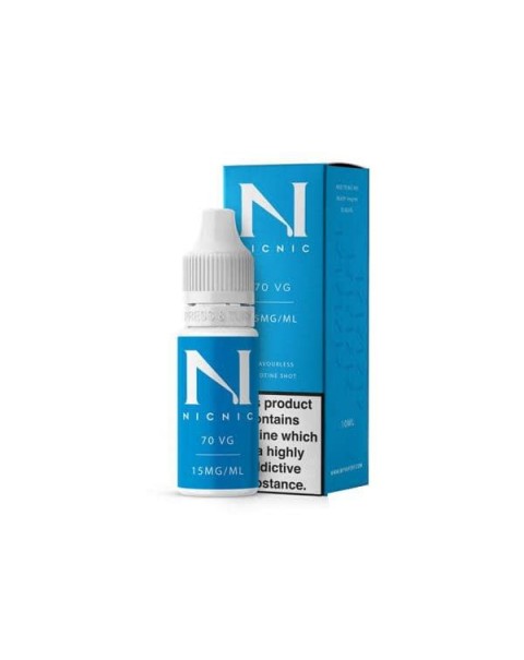 15mg Nic Nic Flavourless Nicotine Shot 10ml 70VG