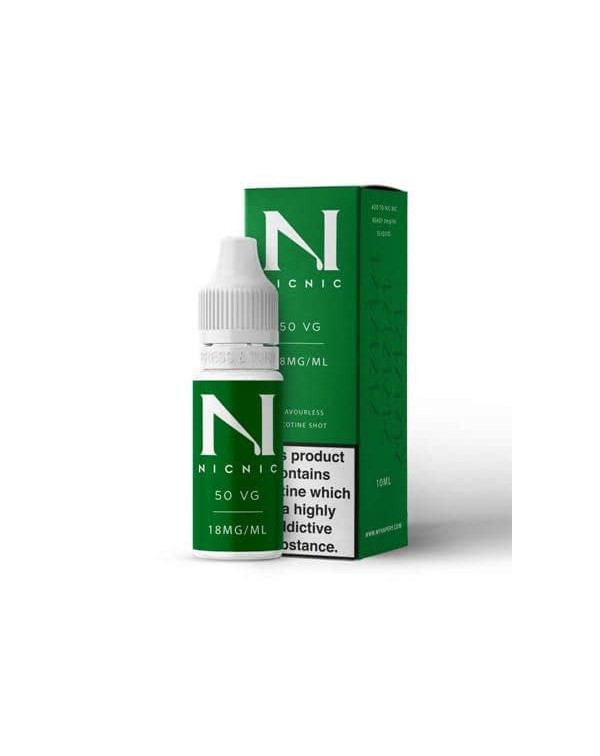 18mg Nic Nic Flavourless Nicotine Shot 10ml 50VG