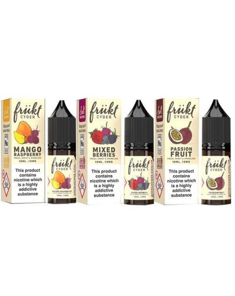 10mg Frukt Cyder 10ml Flavoured Nic Salts (50VG/50PG)