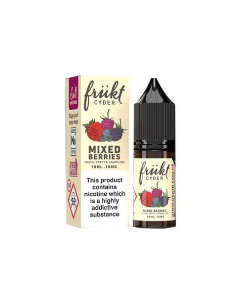 10mg Frukt Cyder 10ml Flavoured Nic Salts (50VG/50PG)