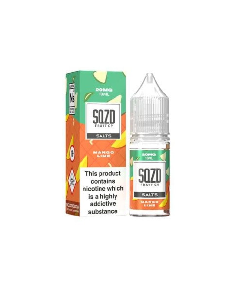 20mg Sqzd Flavoured Nic Salts 10ml (50VG/50PG)