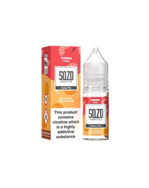 20mg Sqzd Flavoured Nic Salts 10ml (50VG/50PG)