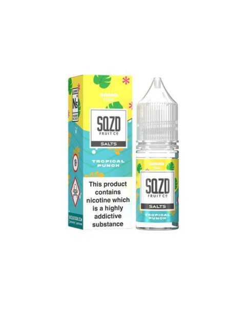 20mg Sqzd Flavoured Nic Salts 10ml (50VG/50PG)