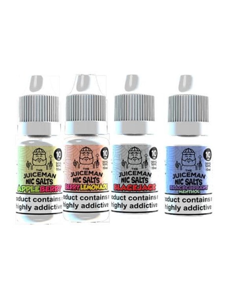 10mg The Juiceman 10ml Flavoured Nic Salt (50VG/50PG)