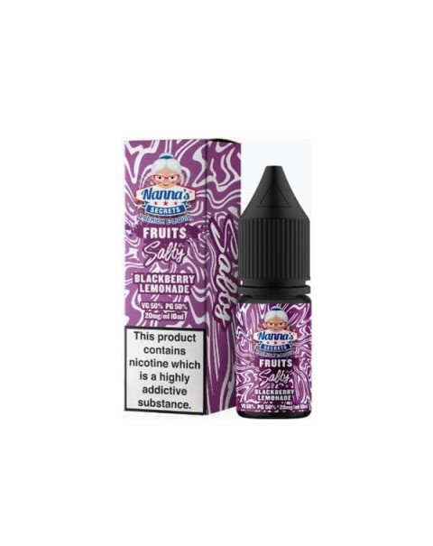 10mg Nanna’s Secret Fruits 10ml Flavoured Nic Salt (50VG/50PG)