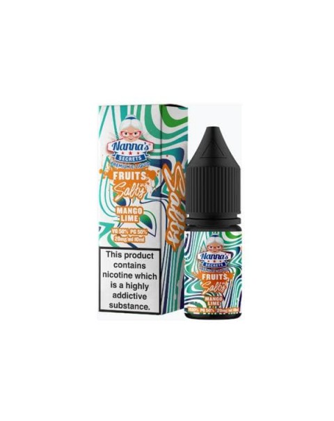 10mg Nanna’s Secret Fruits 10ml Flavoured Nic Salt (50VG/50PG)