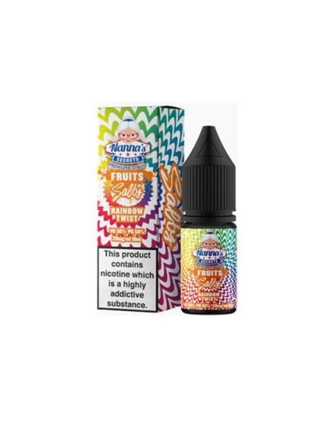 10mg Nanna’s Secret Fruits 10ml Flavoured Nic Salt (50VG/50PG)