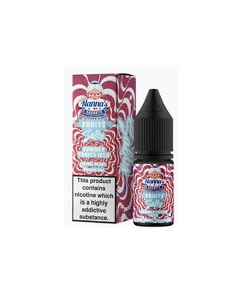 10mg Nanna’s Secret Fruits 10ml Flavoured Nic Salt (50VG/50PG)