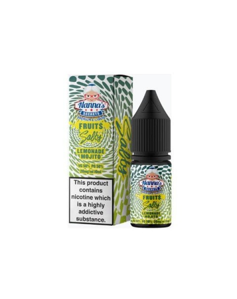 10mg Nanna’s Secret Fruits 10ml Flavoured Nic Salt (50VG/50PG)