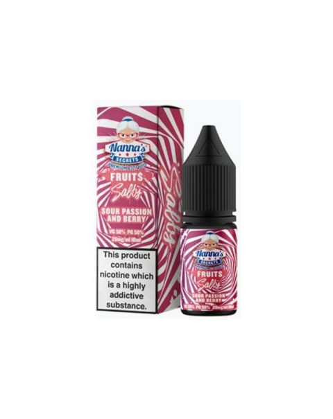 20mg Nanna’s Secret Fruits 10ml Flavoured Nic Salt (50VG/50PG)