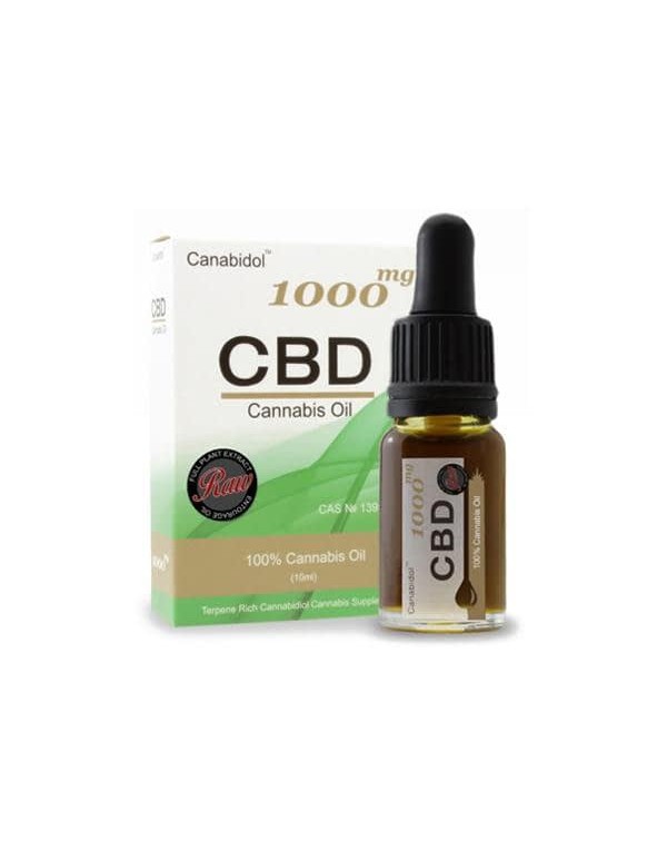 Canabidol 1000mg CBD Raw Cannabis Oil Drops 10ml