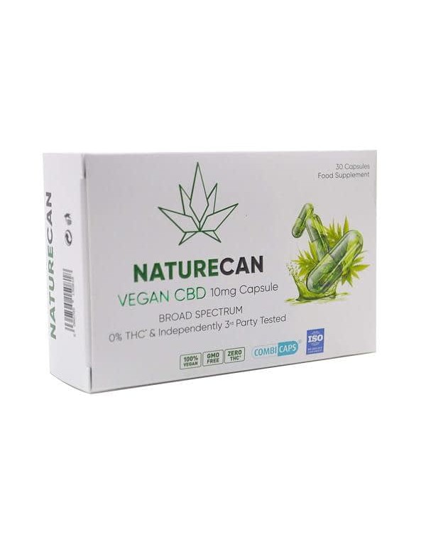 Naturecan 10mg Vegan CBD Capsules – 30 Caps